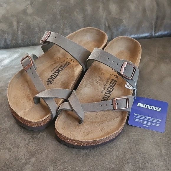 Birkenstock The Mayari Sandals, Stone Coin Crisscross straps 36 230 US 5.5 - Picture 1 of 9